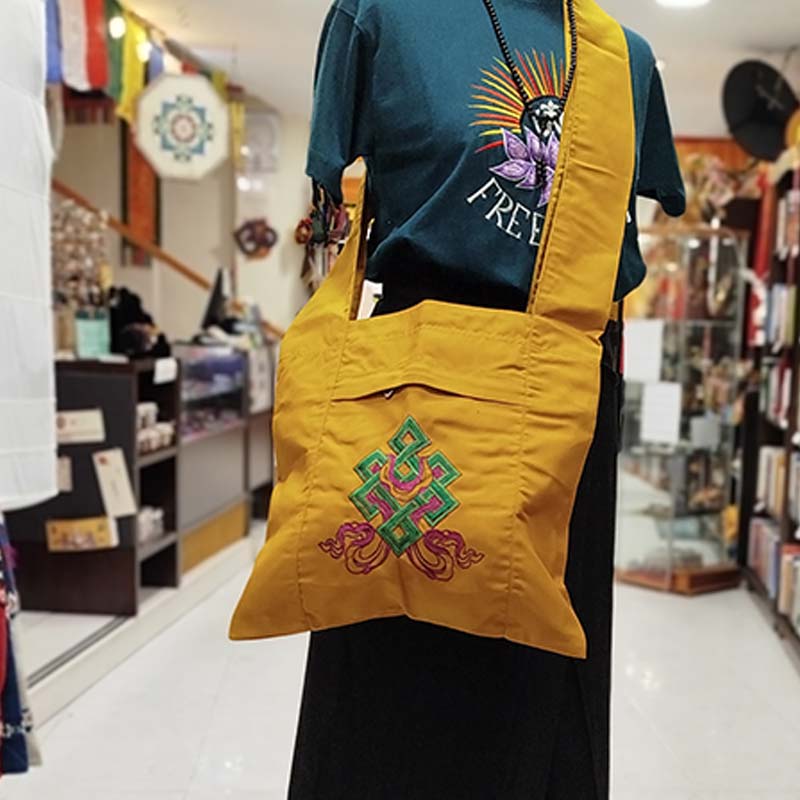 Bolsos de algodón y seda - Tienda Budista