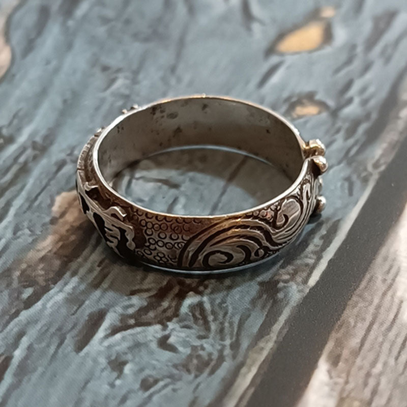 Anillo de plata Manjushri