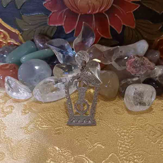 Colgante Dorje con fuego - Tienda Budista