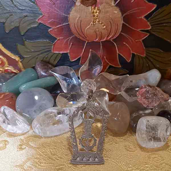 Colgante Dorje con fuego - Tienda Budista