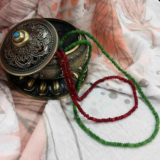 Collar rubies - Tienda Budista