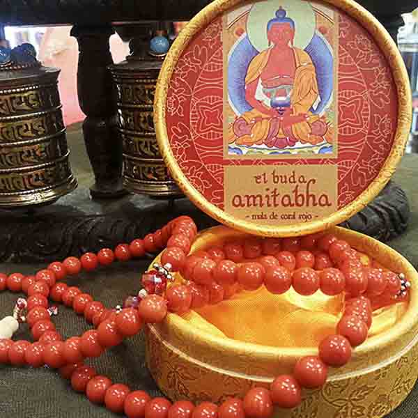 Mala largo Buda Amitabha - Tienda Budista