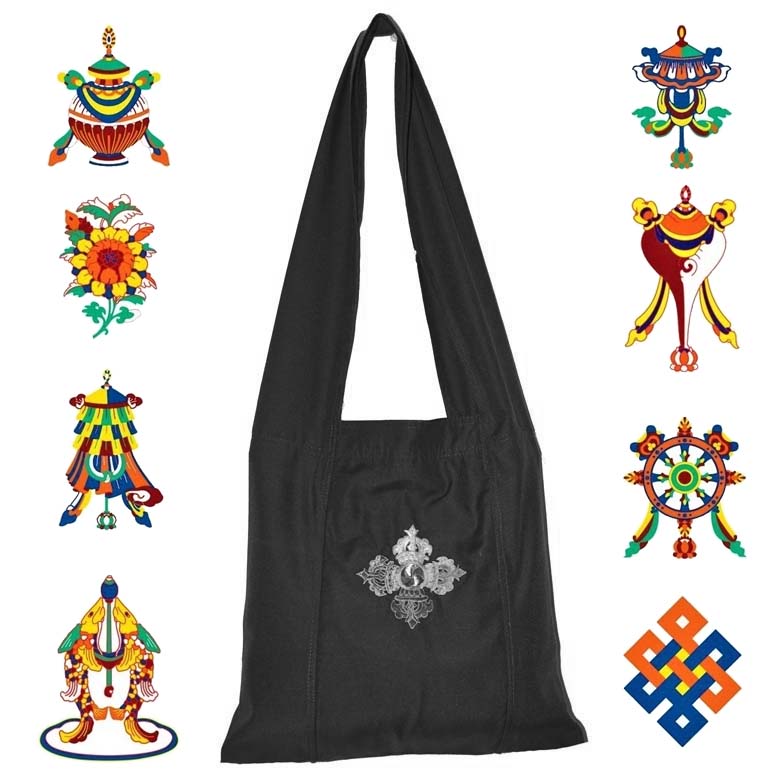 Bolsos de algodón y seda - Tienda Budista
