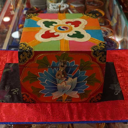 Caja con flor de loto - Tienda Budista