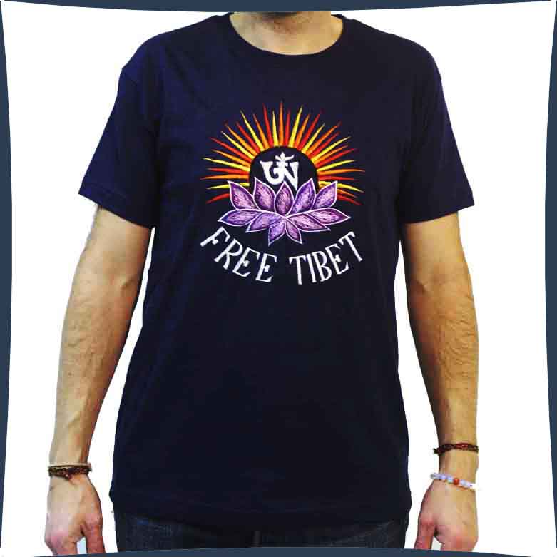 Camiseta FREE TIBET - Tienda Budista