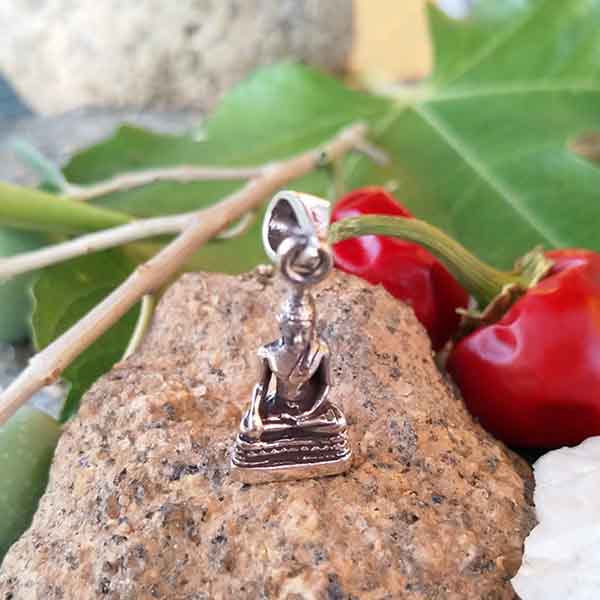 Colgante Buda de plata - Tienda Budista