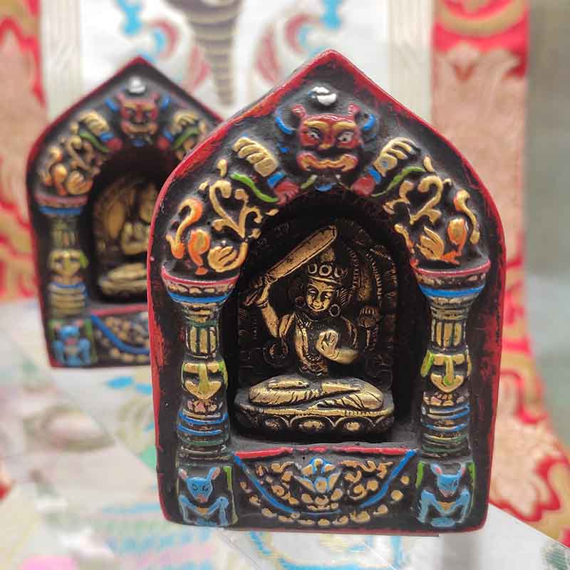 Buda Manjushri con trono de madera - Tienda Budista