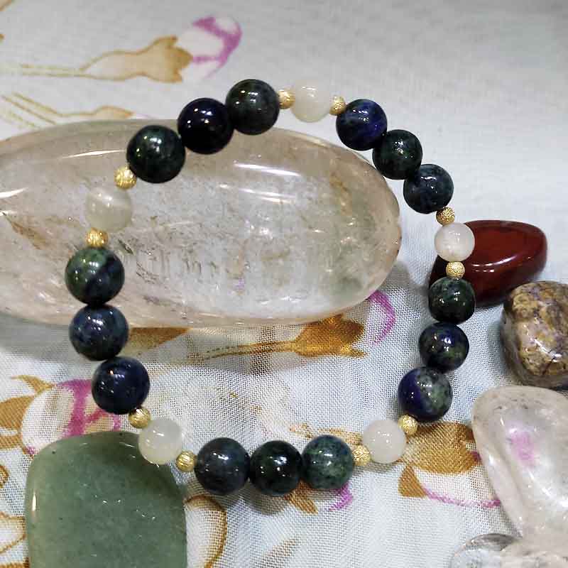 Pulsera lapislázuli verde - Tienda Budista
