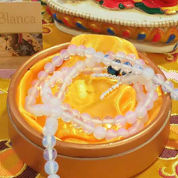 Mala largo de Tara Blanca - Tienda Budista