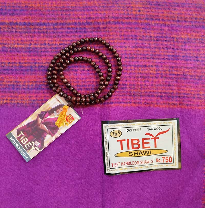Manta tibetana de lana de yak - Tienda Budista