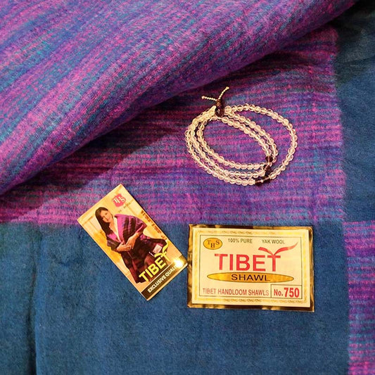 Manta tibetana de lana de yak - Tienda Budista