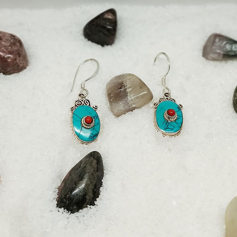 Pendientes turquesa - Tienda Budista