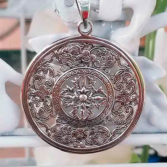 Medallón doble dorje - Tienda Budista
