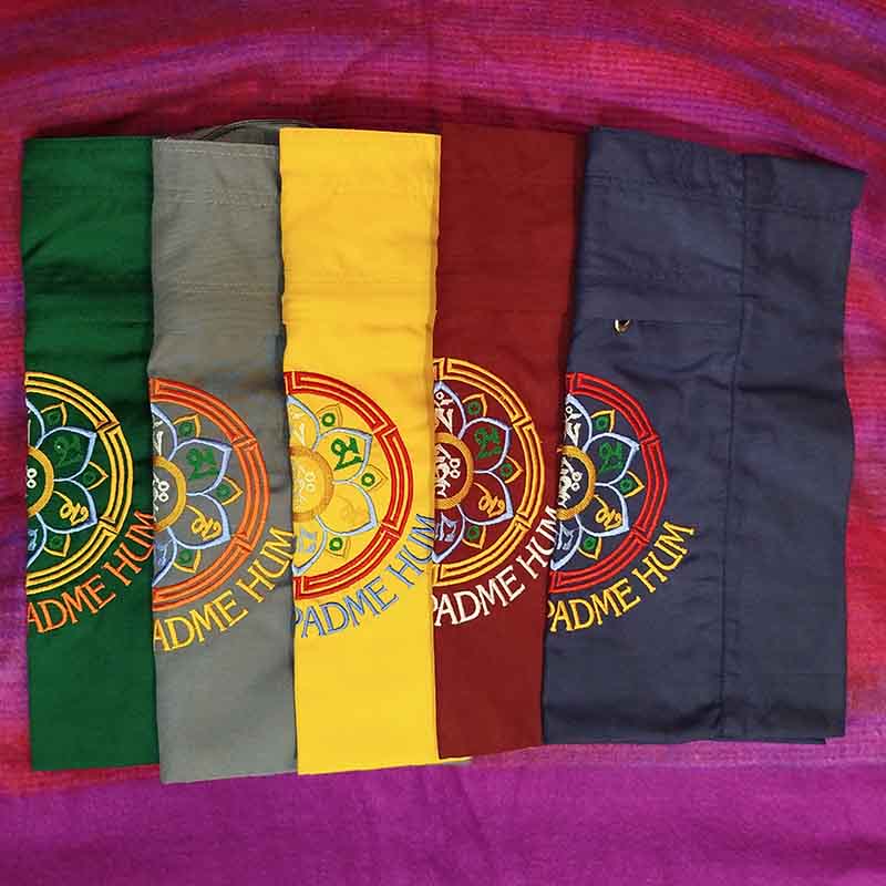 Bolsos de algodón y seda - Tienda Budista
