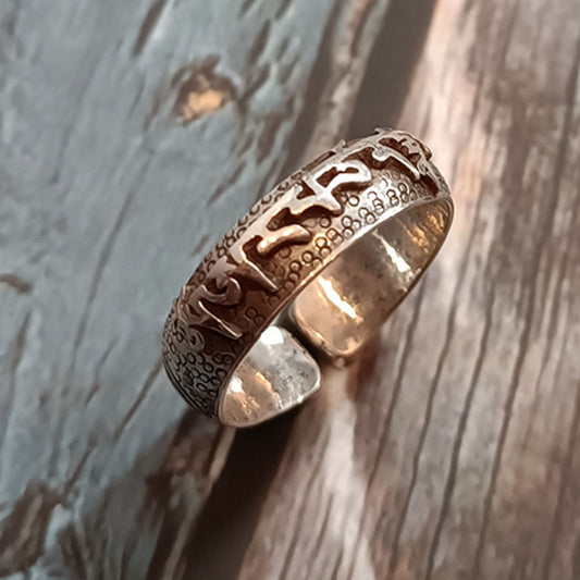 Anillo de plata Manjushri