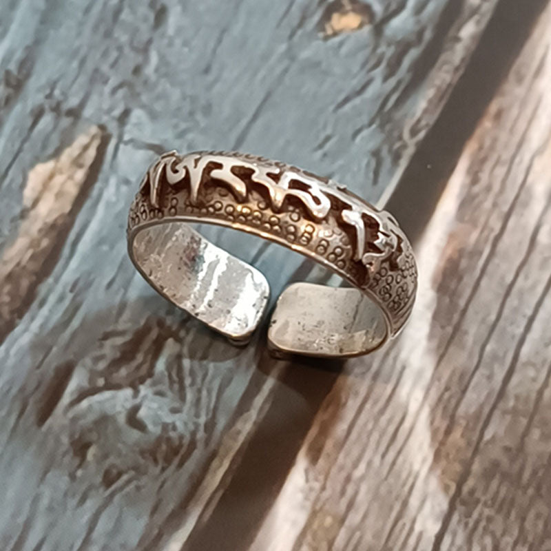 Anillo de plata Manjushri