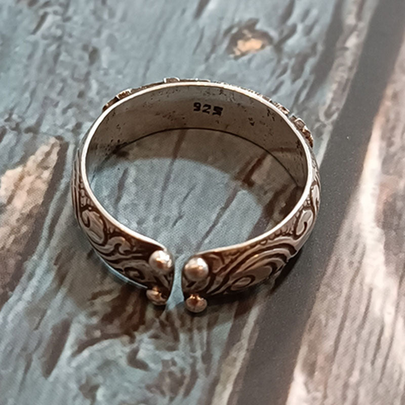 Anillo de plata Manjushri