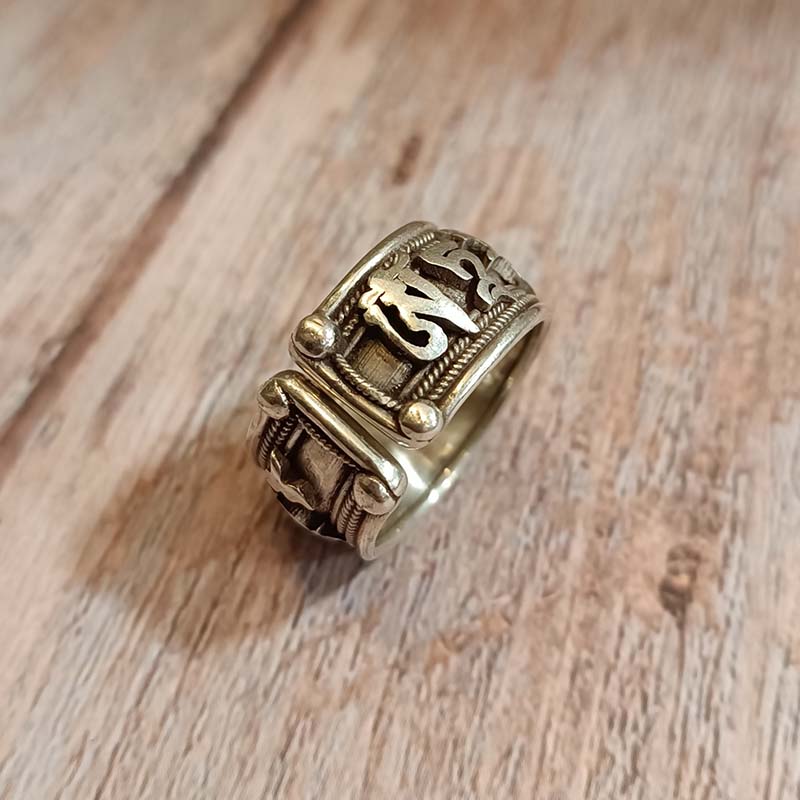 Anillo de plata Tara Verde