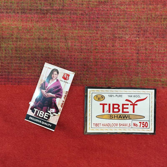 Manta tibetana de lana de yak - Tienda Budista