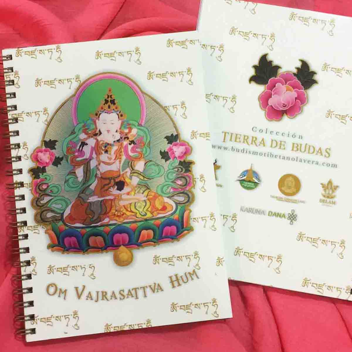 Cuaderno Vajrasattva con bolsa de seda - Tienda Budista