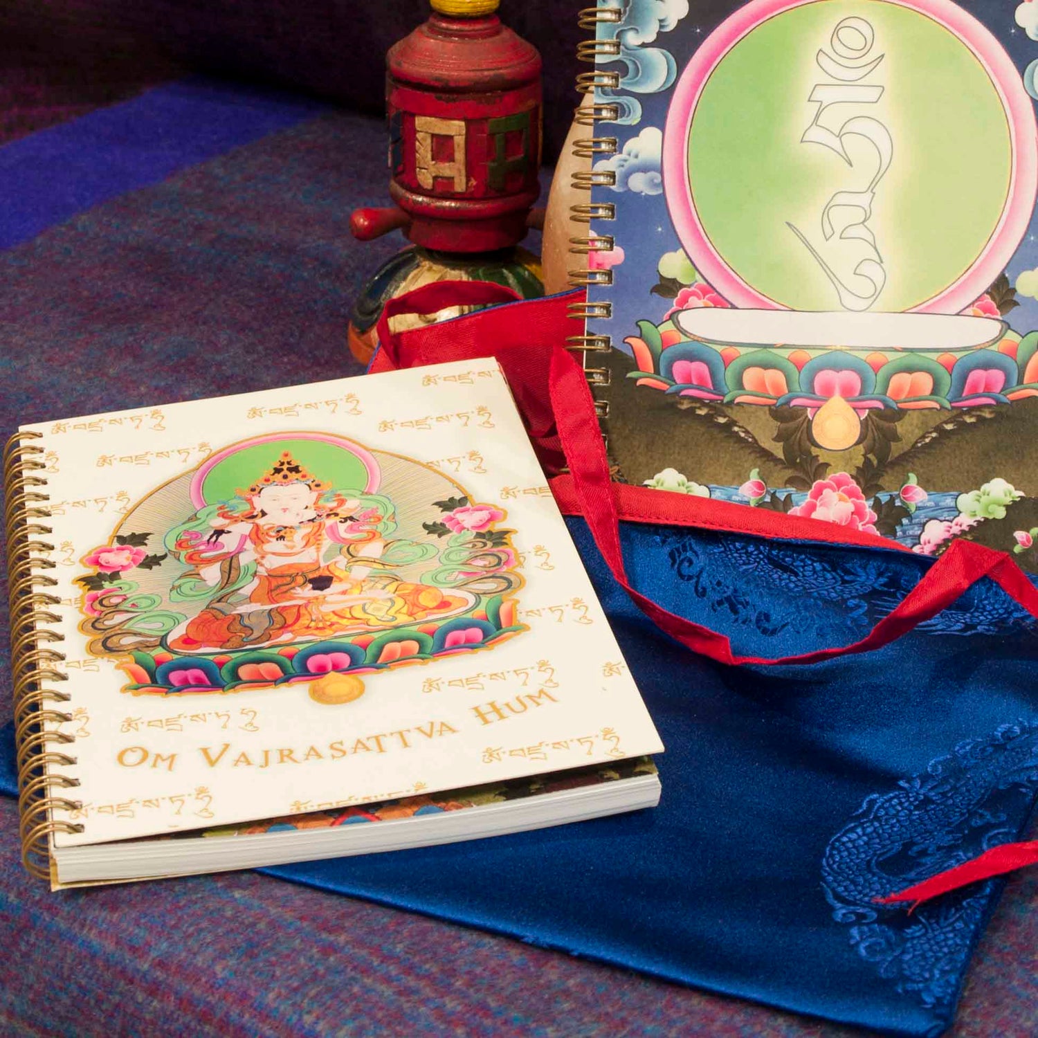 Cuaderno Vajrasattva con bolsa de seda - Tienda Budista