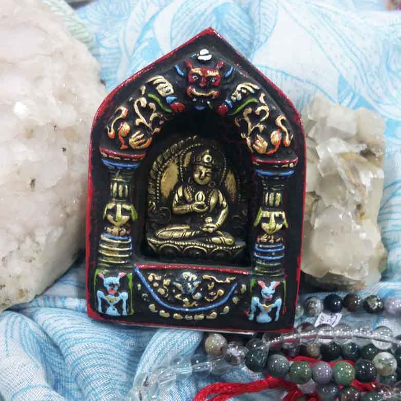 Buda Vajrasatva con trono de madera - Tienda Budista