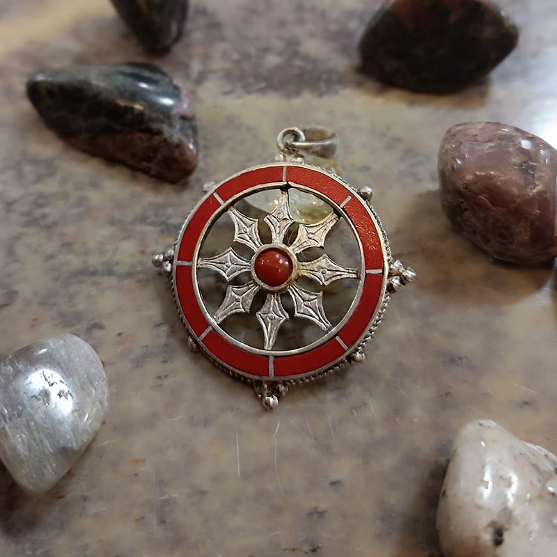 Colgante Rueda del Dharma