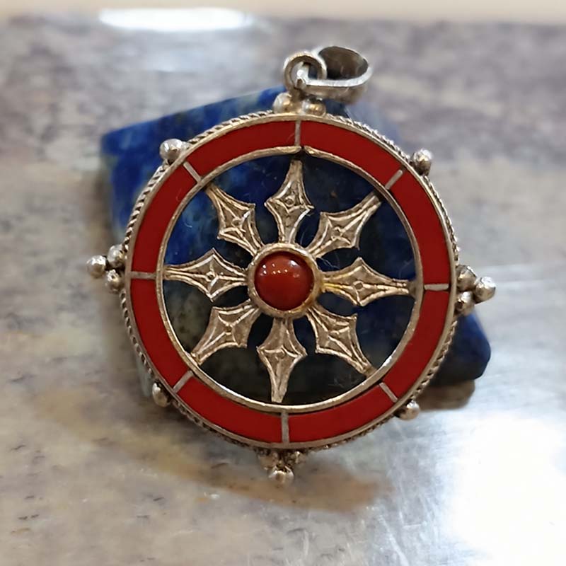 Colgante Rueda del Dharma