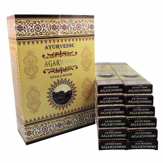 Incienso ayurvédico de Masala Agarwood - Tienda Budista