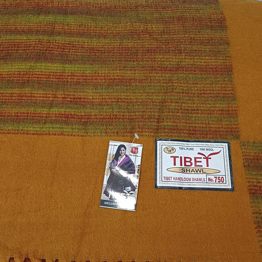 Manta tibetana de lana de yak