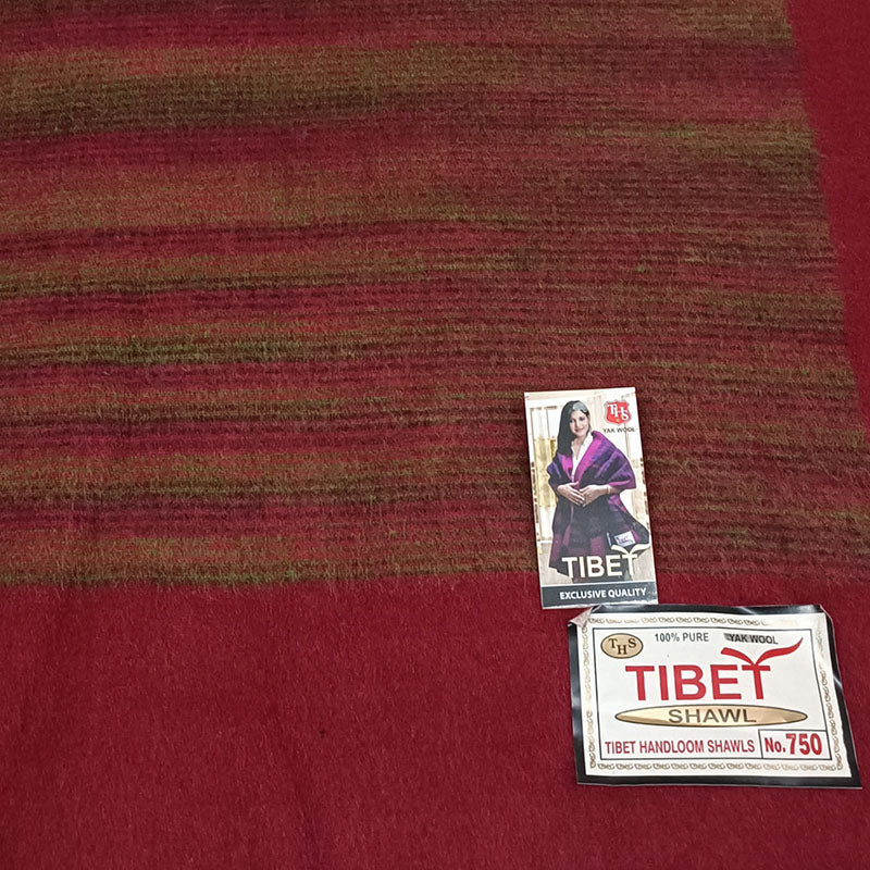 Manta tibetana de lana de yak