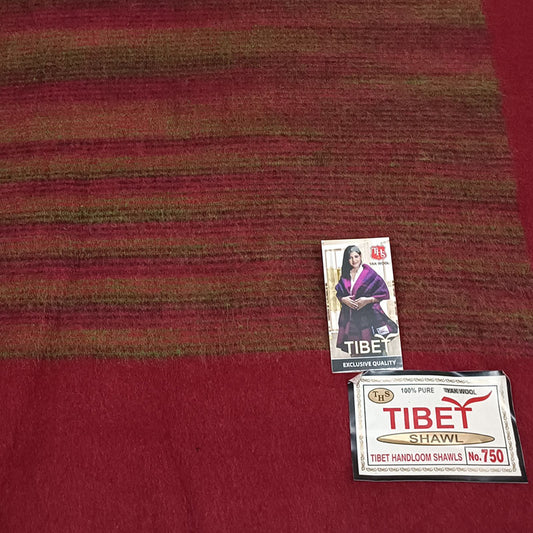 Manta tibetana de lana de yak