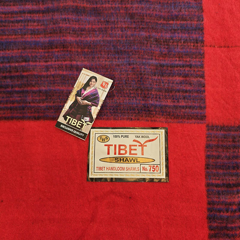 Manta tibetana de lana de yak