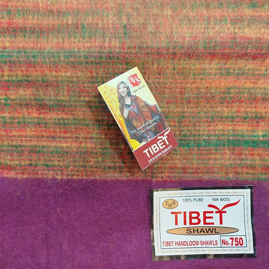 Manta tibetana de lana de yak - Tienda Budista