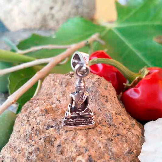 Colgante Buda de plata - Tienda Budista
