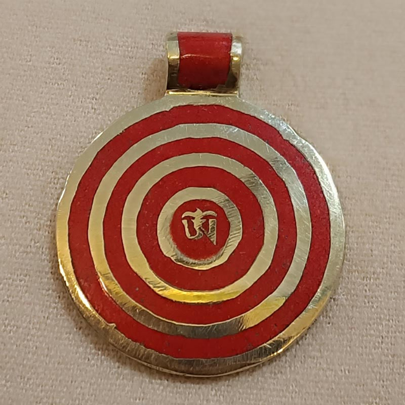 Colgante cobre y esmalte OM