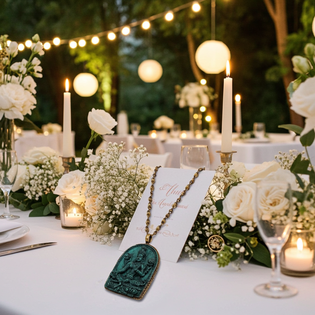 Colgante Buda / Tara Verde