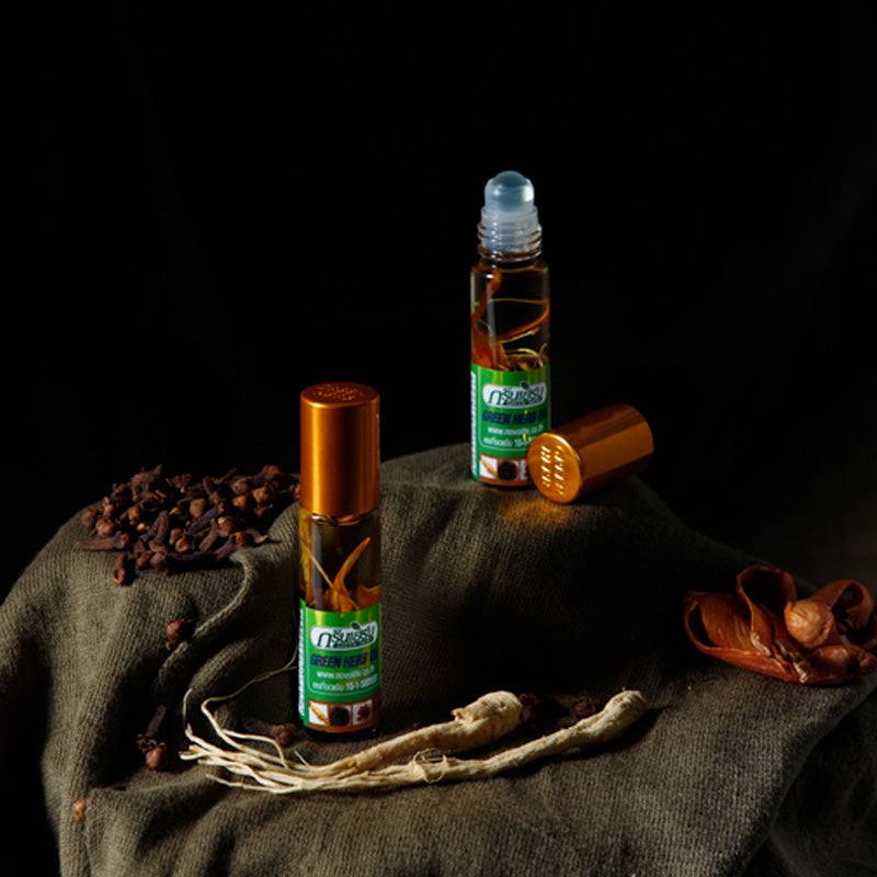 Aceite de hierbas verdes con ginseng