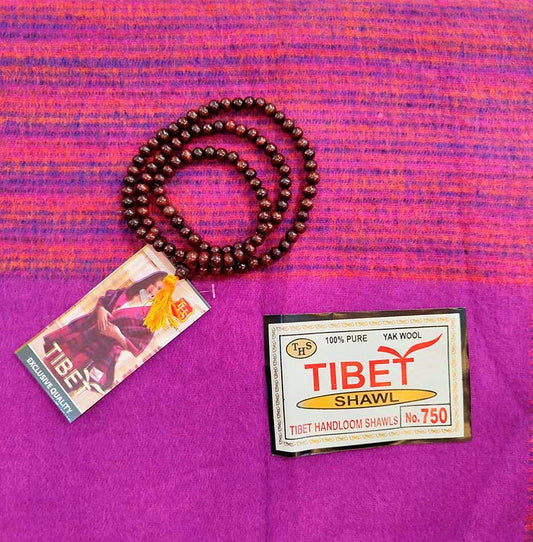 Manta tibetana de lana de yak - Tienda Budista