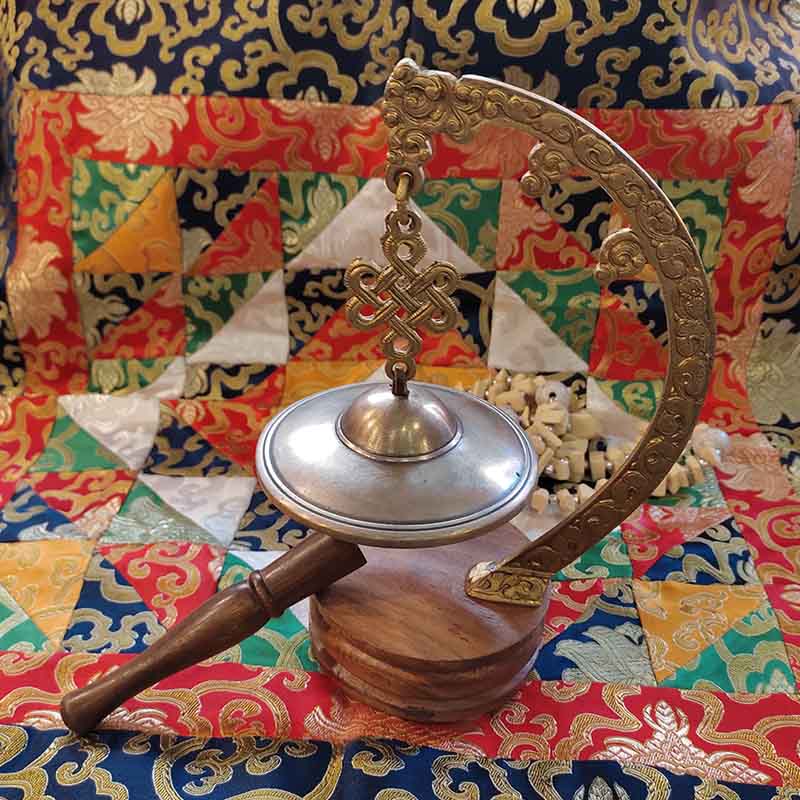 Tingsha de bronce suspendida - Tienda Budista