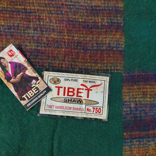 Manta tibetana de lana de yak - Tienda Budista
