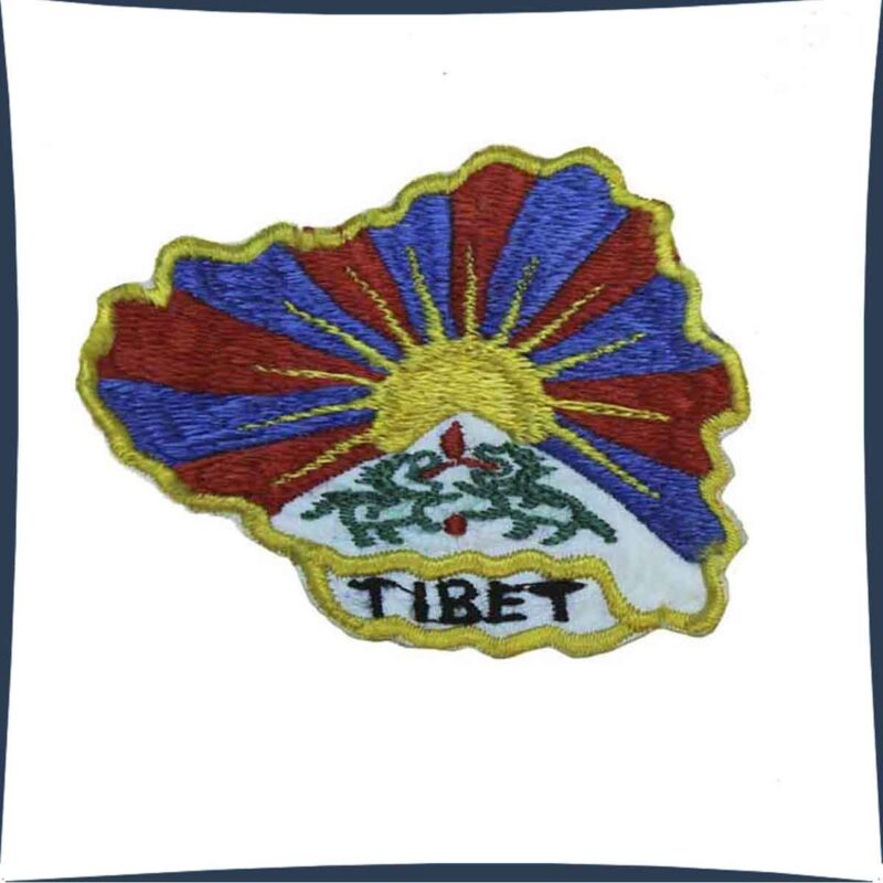 Aplicación de tela bordada