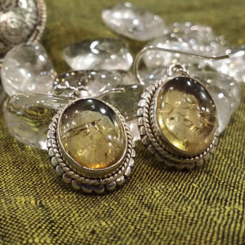 Pendientes de citrino